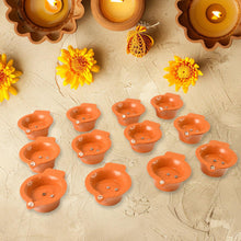 Flower Water Sensor Diyas for Diwali Decoration, Diwali (12 Pcs Set) - justgrabit.in | Just Grab It