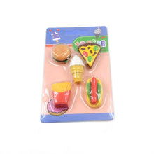 3D Food Fancy & Colorful Erasers – Cute Novelty Eraser Set for Kids & School Prize (1 Set / Mix Design & Color) - Justgrabit Inc.