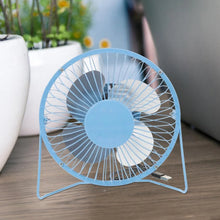USB Table Desk Personal Metal Electronic Fan, Compatible with Computers, Laptops, Student Dormitory, Suitable For Office, School Use (1 Pc) - Justgrabit Inc.