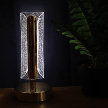 Luxury Tall Cylindrical Crystal Table Lamp (1 Pc) - justgrabit.in | Just Grab It