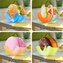 Silicone Burger Holder Snack Holder Reusable Burger Holder - justgrabit.in | Just Grab It