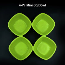 Square Plastic Bowl For Serving Food (Pack of 4) - Justgrabit Inc.