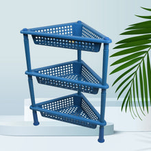 Triangle 3 - Tier Plastic Storage Rack for Kitchen, Bathroom & Office - justgrabit.in | Just Grab It