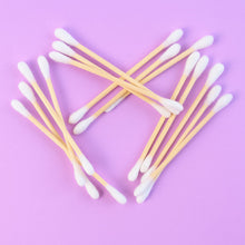 Eco - Friendly Wooden Cotton Ear Buds (1 pkt / 100 Pcs Approx) - justgrabit.in | Just Grab It