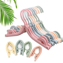10 Pcs Portable Folding Clothes Hanger Creative Travel Easy to Carry Clothes Hanger for Adults and Children - justgrabit.in | Just Grab It