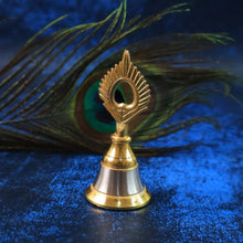 Brass and Steel Temple Ghanti (Pooja Bell) – Decorative Spiritual Accessory - Justgrabit Inc.