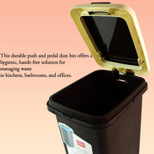 Apex Push N Pedal Plastic Dustbin 10L Capacity (1 Pc) - Justgrabit Inc.