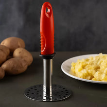 High Grade Stainless Steel Potato Masher Paubhaji / Pav Bhaji Masher with Plastic handle (1 Pc) - justgrabit.in | Just Grab It