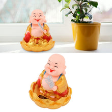 Solar Power Moving Buddha Car Ornament (1 Pc) - justgrabit.in | Just Grab It