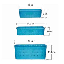 Smart Baskets for Storage(Set of 3) Sky Blue - Justgrabit Inc.
