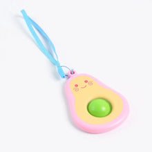 Cute Avocado - Shaped Mini Push Pop Keychain Toy with Strap (1 Pc) - Justgrabit Inc.
