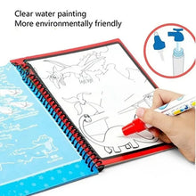 Magic Water Quick Dry Book Water Coloring Book Doodle with Magic Pen Painting Board - Justgrabit Inc.
