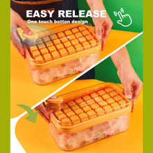 Ice Cube Tray with Lid 32 Grid, Storage Box Kitchen Bar Tool (1 Pc) - justgrabit.in | Just Grab It