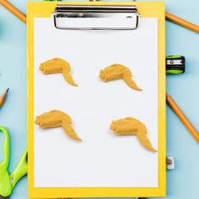 Cute Chicken Wing & Leg Erasers for Kids & Students (8 Pc Set) - Justgrabit Inc.