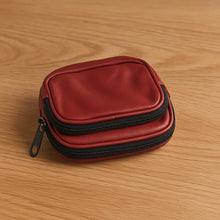 Premium Leather Zippered Card Holder & Accessories Case - Justgrabit Inc.