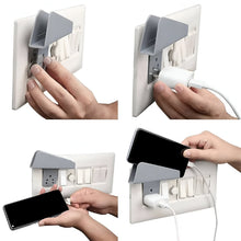 Plastic Secure Mobile Phone Charging Stand Holder (2 Pc / Mix Color) - justgrabit.in | Just Grab It