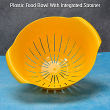 Plastic Fruits Vegetable Noodles Pasta Washing Bowl & Strainer - justgrabit.in | Just Grab It