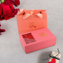 Jewellery Gift Box with Lids & Roses Packaging Box with 6 Roses (1 Set) - Justgrabit Inc.