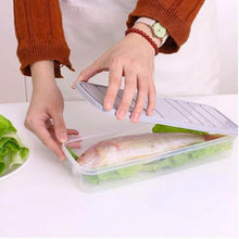 Plastic Food Storage Container for Fridge, fridge storage boxes with Lid Stackable Fridge Storage Containers freeze organizer items and storage, vegetable storage box for fridge, (3 Pcs set) - Justgrabit Inc.
