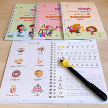 4 Pc Magic Copybook widely used by kids, children’s and even adults also to write down important things over it while emergencies etc. - Justgrabit Inc.