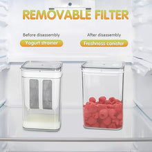 2 in 1 Yogurt Strainer with Storage Box – 1100ml (Plastic + Steel) - justgrabit.in | Just Grab It