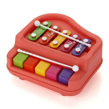 2 in 1 Baby Piano Xylophone Toy for Toddlers, 5 Multicolored Key Keyboard Xylophone Piano, Preschool Educational Musical Learning Instruments Toy for Baby Kids Girls Boys 3+ Years (1 Pc) - Justgrabit Inc.