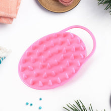 2 - in - 1 Silicone Soft Bristle Bath Brush - justgrabit.in | Just Grab It