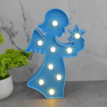 LED Angel Shape Night Light Desk Lamp (1 Pc / Battery Not Included) - justgrabit.in | Just Grab It