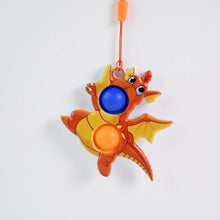 2 - Bubble Dragon - Shaped Push Pop Fidget Toy with Strap (1 Pc) - Justgrabit Inc.