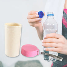 Travel Coffee Cup Portable Water Bottle Wheat Straw Coffee Tea Mug Coffee Mug with Lids for Coffee Tea (300 ML Approx) - Justgrabit Inc.