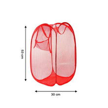 Laundry Hamper Mesh Fabric For Ventilation Foldable Storage Up Clothes Basket - Justgrabit Inc.