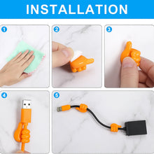 Orange Multifunctional Multi functional Hand Shape Wall Clip Hanger Keys Cable Holder - justgrabit.in | Just Grab It