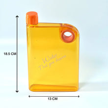 Notebook Style Slim Water Bottle (380 ml, Multicolor) - Justgrabit Inc.