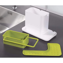 Plastic 3 - in - 1 Stand for Kitchen Sink Organizer Dispenser for Dishwasher Liquid - Justgrabit Inc.
