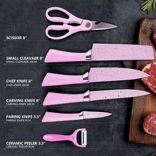 Stainless Steel Non Stick Ceramic Coating 6 Pcs Chef Kitchen Knife Set - justgrabit.in | Just Grab It