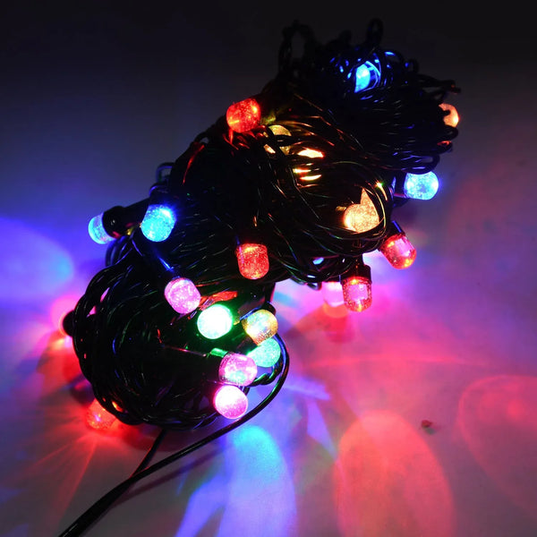 9Mtr Flower Design Home Decoration Electrical Series Light Home Decoration Diwali & Wedding LED Christmas String Light Indoor and Outdoor Light ,Festival Decoration Led String Light, Multi - Color Light (36L 9Mtr) - justgrabit.in | Just Grab It