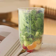 Fruit and Vegetable Salad Cups Easy Clean Salad Mixing Cup for Business People for Business Travel (1Pc) - justgrabit.in | Just Grab It