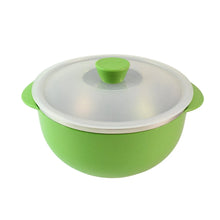 Apex 2200ml Microwave - Safe Plastic Serving Bowl with Lid (1 Pc) - Justgrabit Inc.
