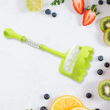 Multi Functional One - Handed Plastic Manual Mashed Potatoes Masher, Mash Sweet Potato Masher with Comfort Grip and Stainless - Steel Spring Design for Nonstick Pans (1 Pc) - Justgrabit Inc.