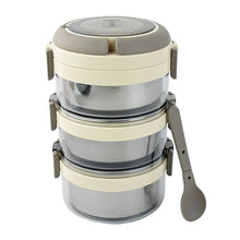 Ganesh Steko - 3 Triple Layer Stainless Steel Insulated Lunch Box Set - Justgrabit Inc.