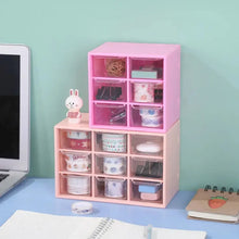 Storage Box 9 Grids Multi - purpose Durable Desktop Drawer Organizer for Pencils Storage Holder Hanging Hole Design for Small Items - justgrabit.in | Just Grab It