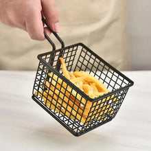 frying baskets for chips Stainless Steel Snack Basket Potato Mesh Strainer Basket French Fries Food Basket Food Strainer Cooking Tools frying basket - justgrabit.in | Just Grab It