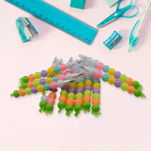 Stylish Pearls Pen Set – Fancy Multicolor Non - Sharpening Moti Gel Pens for Kids (12 Pc Set) - justgrabit.in | Just Grab It