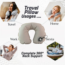Premium Quality Inflatable Travel Neck Pillow (1 Pc) - Justgrabit Inc.