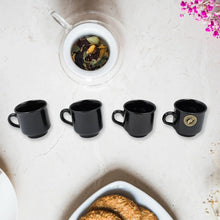 Pine Junction Ceramic Tea / cups / Mug Set With Pineapple Shape Serving Bowl (12 Pcs set) - justgrabit.in | Just Grab It