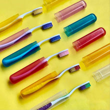 Plastic Toothbrush Covers - 6pc Anti - Bacterial Travel Protectors for Oral Care - Justgrabit Inc.