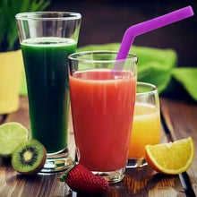 Reusable Silicone Straws Flexible Drinking Straws with Cleaning Brush (7 pc) - Justgrabit Inc.