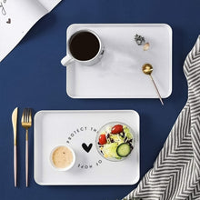 Elegant Printed Plastic Serving Tray with Motivational Quote - justgrabit.in | Just Grab It