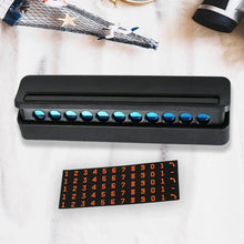 Temporary Car Parking Mobile Number Display with Magnetic Numbers Stickers,Car Parking Magnetic Mobile/Telephone Number Plate (1Pc)   - Justgrabit Inc.