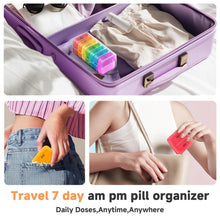Weekly 7 Day Rainbow Color Pill Organizer Box - justgrabit.in | Just Grab It